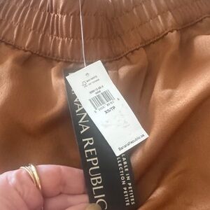 Banana Republic Women's Brown satin cargo pants